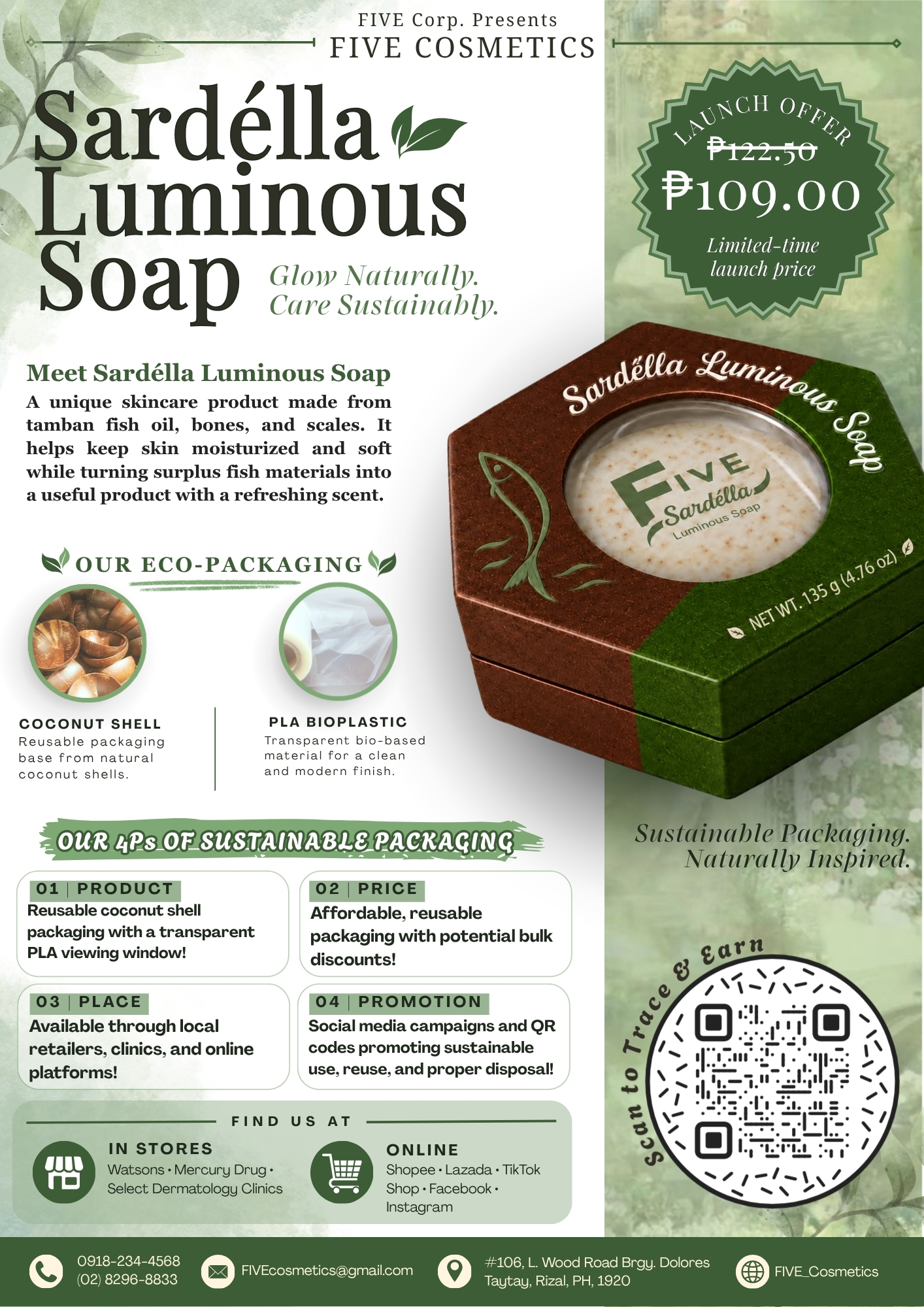 Sardélla Luminous Soap Official Campaign Poster by FIVE Corporation